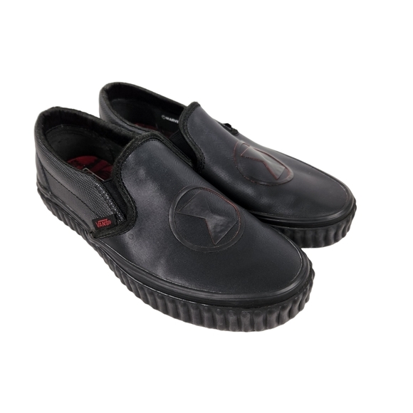 Vans Limited Edition Marvel Black Widow Slip On Sneakers Women's Size 6 - Picture 1 of 13